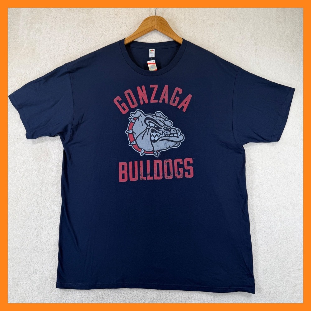 Gonzaga Bulldogs T-Shirt Mens XL Navy Blue NCAA College Basketball Graphic